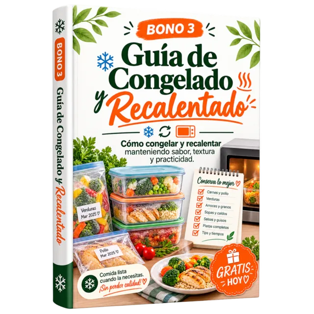 Portada del BONO 3: Guía de Congelado y Recalentado